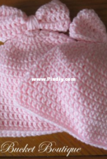 The Little Bucket Boutique- Elizabeth Roggasch - Baby Bow Beanie
