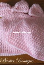 The Little Bucket Boutique- Elizabeth Roggasch - Baby Bow Beanie