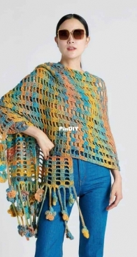 Yarnspirations - Blossoms Cakes Shawl - Free