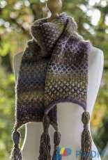 Swiss Check Scarf by Gretchen Tracy-Free