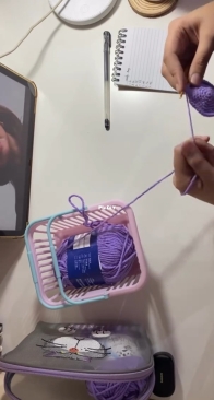 Who likes watching series while crocheting?