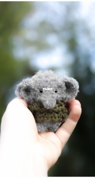 Rues Bears - Rue Yates - Mini Alfie the Fluffy Elephant