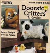 Leisure Arts Leaflet 2396 Doorstop Critters to crochet by Sue Penrod