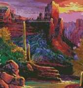 Artecy Cross Stitch - Desert Canyon painting