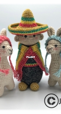 Jookz creaties - Joke Postma - Pedro and Lama - Dutch