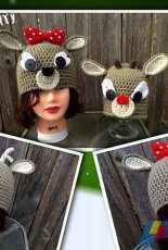You Drive Me Crafty - Donna McGonigal - Reindeer Beanie