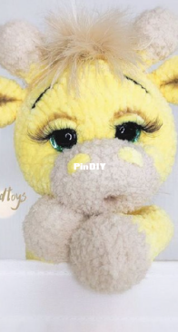 Mimi Knitted Toys - Ksenia Smirnova - Жирафик_Шайни Shiny Giraffe - Russian