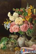 Golden Kite 2056 Flowers in a Porcelain Vase