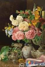 Golden Kite 2056 Flowers in a Porcelain Vase