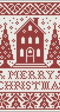 Modern Folk Embroidery - Cozy Christmas Cottage  XSD+PCS
