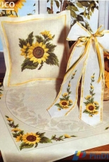 Rico Design 73246 Tablecloth with Sunflowers