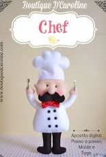 Boutique de Caroline Chef Fieltro /felt Amanda Caroline Colusso Portuguese