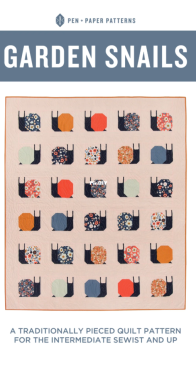 Pen + Paper Patterns - Garden Snails Pattern
