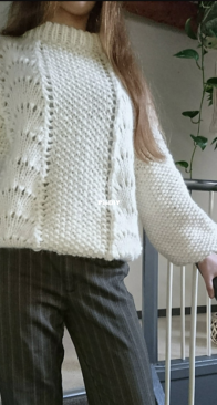 Bølger Sweater/Waves Sweater by Amstrup - Danish