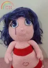 Blue-haired doll