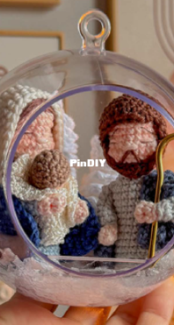 Encantarte Croche - Edna Alcantara - Mini Holy Family - English Translated