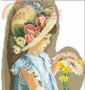 Lanarte 35122 Girl with the flowered hat