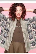 Yarnspirations - Crochet Kimono Cardigan - Free