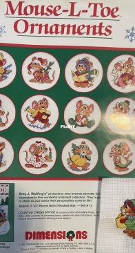 Mouse-L-Toe Ornaments by Dimensions