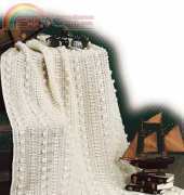 Classic Aran Afghan by Angela Tate 2002