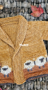 Sheepish Little Cardigan - Melissa K Designs