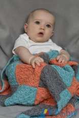 Cascade Yarns-DK398-Twisted Blocks Baby Blanket by Anastasia Blaes-Free