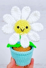 Yarn Blossom Boutique - Melissa Bradley - Potted Daisy - Free