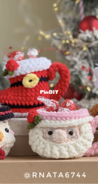 RNata - Natalia Ruzanova - Christmas Mugs:  Santa, Snowman, Gingerbread and Boot
