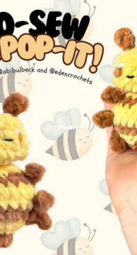 Eden Crochets  and  Abibulbeck - Eden Elizabeth - Abigail Bulbeck - No-Sew Beepop-It - Free