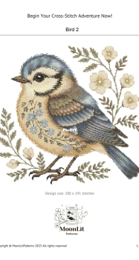 Moonlit Patterns- Bird 2