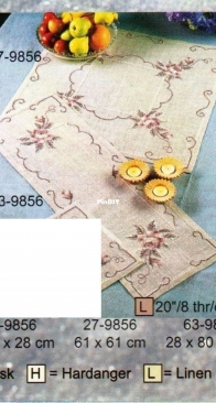 Permin of Copenhagen - 27-9856 Rug, 63-9856 Tablerunner XSD+PAT