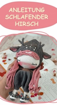 Crochet Confetti Shop - Irina Moilova - Sleepy Deer - Schlafender Hirsch - German
