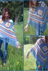 Mondays Crochet - Multicolored poncho - Free - Spanish