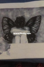 Mini sad butterfly girl