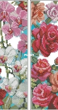 Floral Sentiments - Orchids & Roses by Carol Thornton from Cross Stitch Gold 78 PCS + XSD