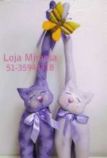 Loja Mimosa- Gato Peso De Porta / Cat Door Stoper - Portuguese