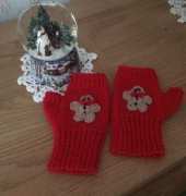 Gingerbread Fingerless Mittens