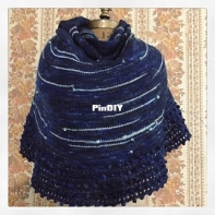 Perseid Meteor Shower Shawl by J. L. Fleckenstein updated