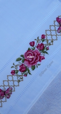 rose pattern with butterfly