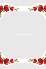 Tablecloth with Poppies from Dein Kreuzstich Magazin 2016.04  XSD