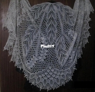 Snowberry Lace Shawl - Ilona Dmitrieva