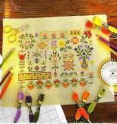 Flower Garden from RD the Big Book of Cross-Stitch Designs