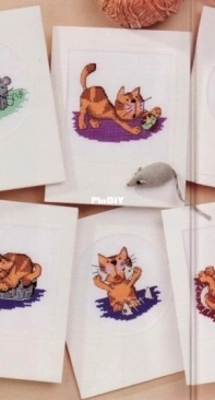Kittys Playtime by Durene Jones from Cross Stitch Card Shop Issue 60 PCS + XSD