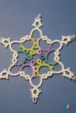 tatting snowflake