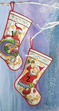 Dragon Christmas Stocking by Joan Elliott from Christmas Cross Stitch Treasures XSD