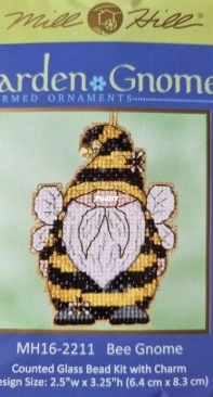 Mill Hill Garden Gnomes Charmed Ornaments MH16-2211 Bee Gnome XSD