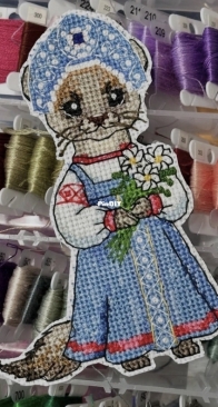 Maga Stitch - Forest Tea Party. Marten by Maria Karavaeva