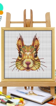 Awesome Pattern Studio - CS3234 - Mandala Eurasian Red Squirrel XSD