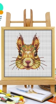 Awesome Pattern Studio - CS3234 - Mandala Eurasian Red Squirrel XSD