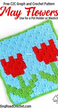 Winding Road Crochet - Lindsey Dale - May Flower C2C Graph - Free